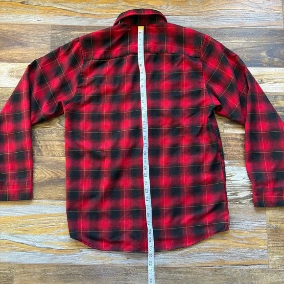 Dixxon Flannel Devil Dog Shirt Mens M Red Plaid  Anniversary Edition *See Des* - Picture 7 of 7